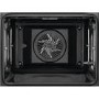 Refurbished AEG SteamBake BEB355020B 60cm Single Built In Electric Oven with Added Steam Function Black
