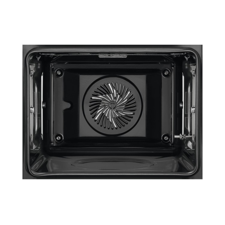 Refurbished AEG SteamBake BEB355020B 60cm Single Built In Electric Oven with Added Steam Function Black