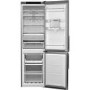 GRADE A2 - Hotpoint H7T911AMXHAQUA1 201x60cm 368L Freestanding Fridge Freezer With Non-plumb Water Dispenser - Shiny Steel