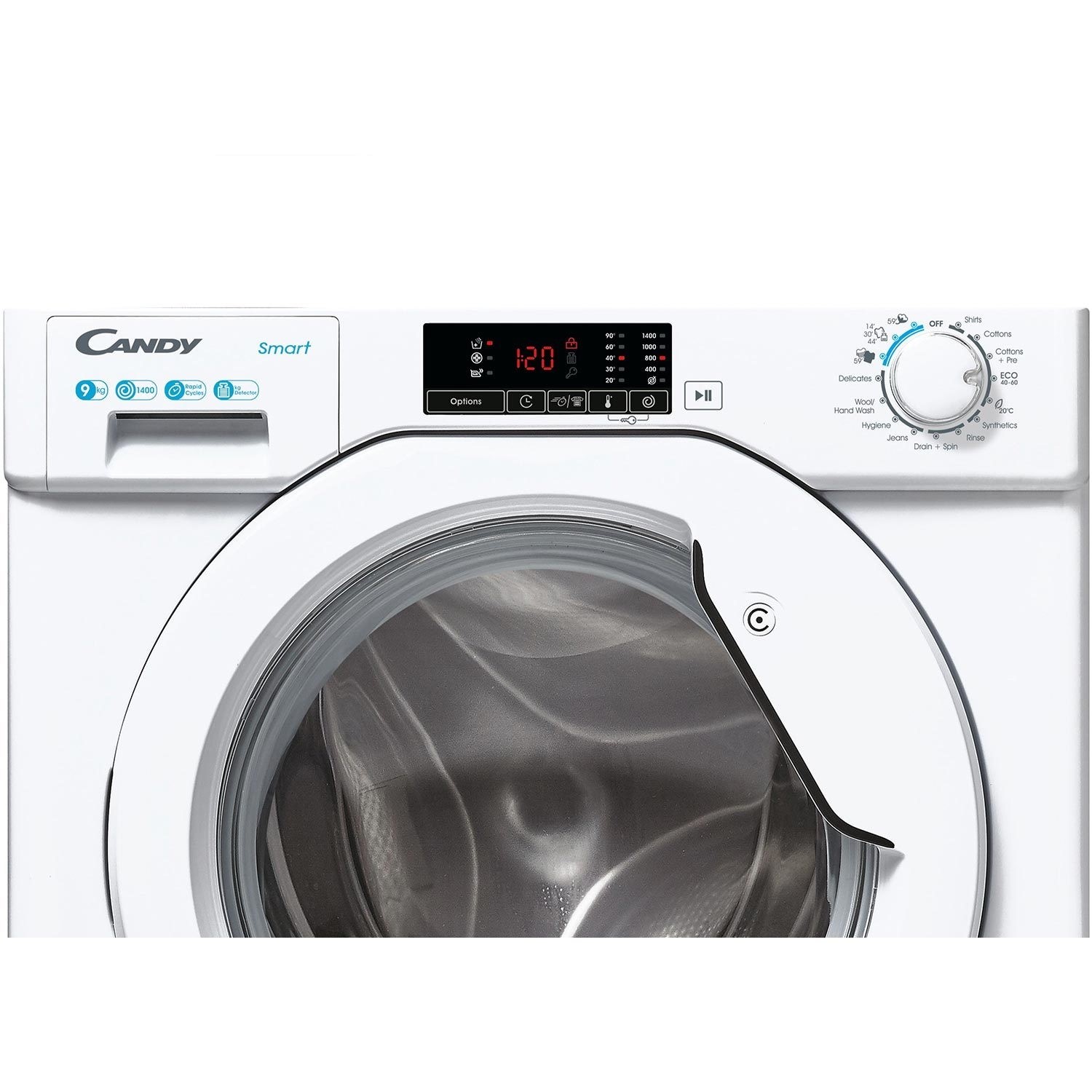Candy Smart 9kg 1400rpm Integrated Washing Machine White CBW49D1W4 80 candy-smart-9kg-1400rpm-integrated-washing-machine-white-cbw49d1w4-80