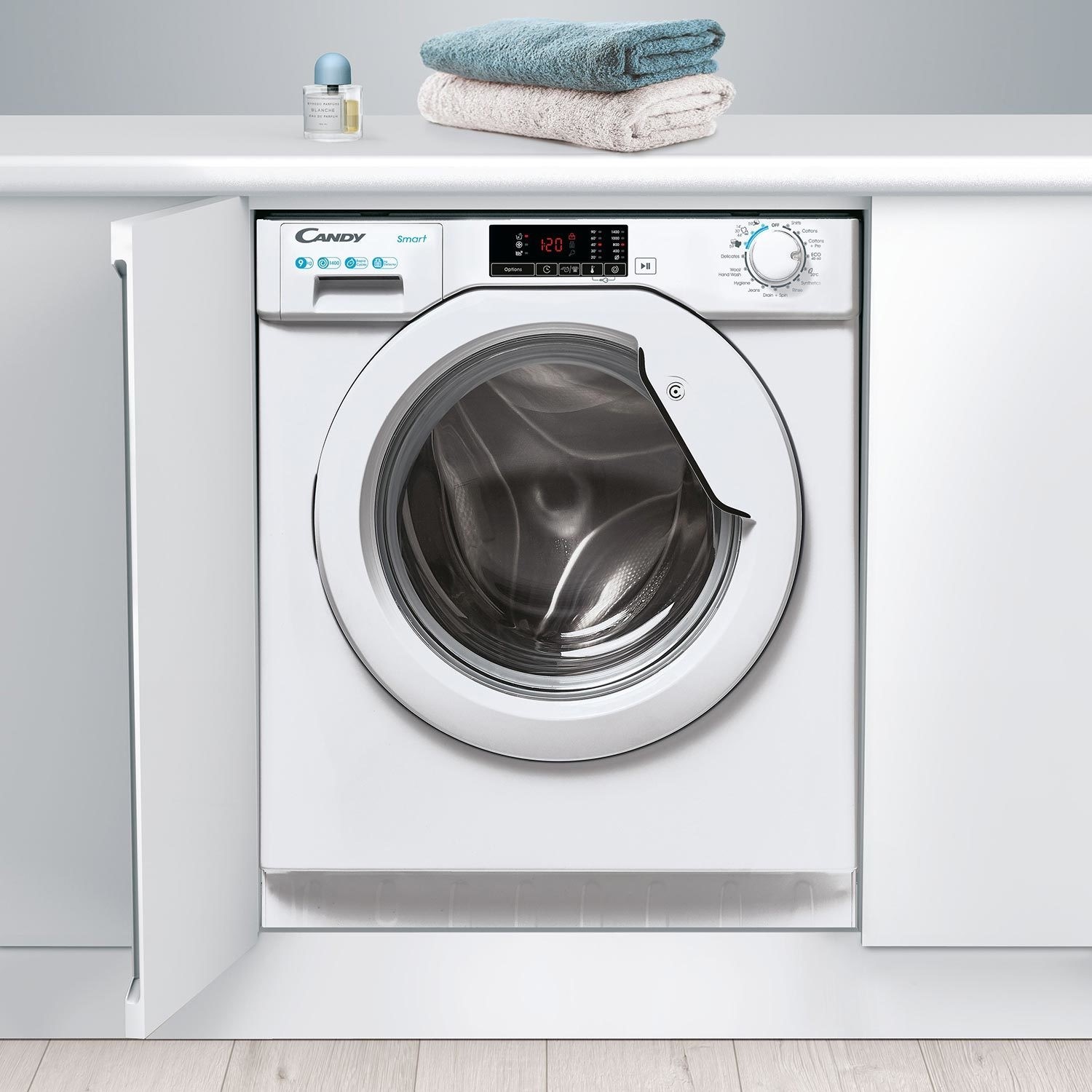 Candy Smart 9kg 1400rpm Integrated Washing Machine White CBW49D1W4 80 candy-smart-9kg-1400rpm-integrated-washing-machine-white-cbw49d1w4-80