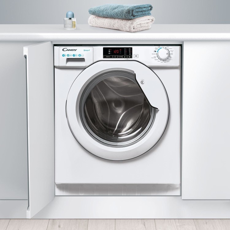 Refurbished Candy Smart CBW49D1W4-80 Integrated 9KG 1400 Spin Washing Machine