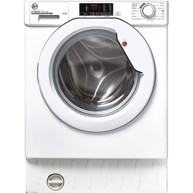 Hoover H-WASH 300 8kg 1400rpm Integrated Washing Machine - White