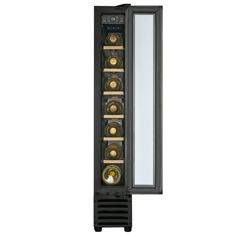 Refurbished electriQ EQWINECH15SS Freestanding 7 Bottle Single Zone Wine Cooler Stainless Steel