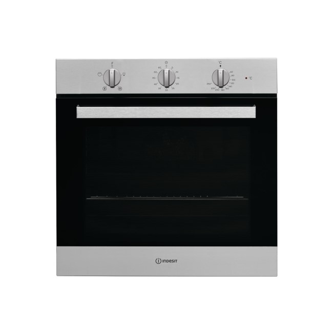 Indesit Aria Electric Fan Assisted Single Oven - Stainless Steel