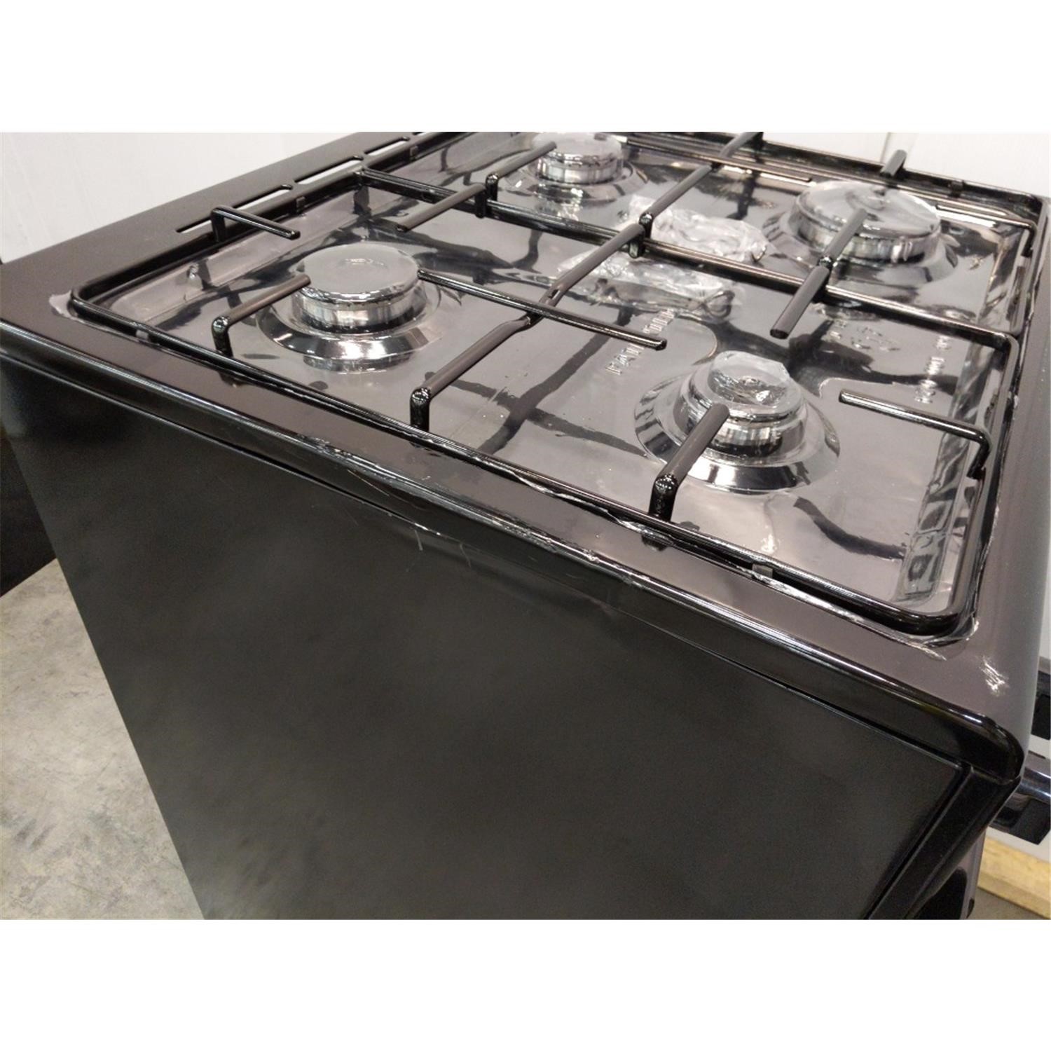 Refurbished electriQ EQDFC360BL 60cm Dual Fuel Cooker with Double Oven
