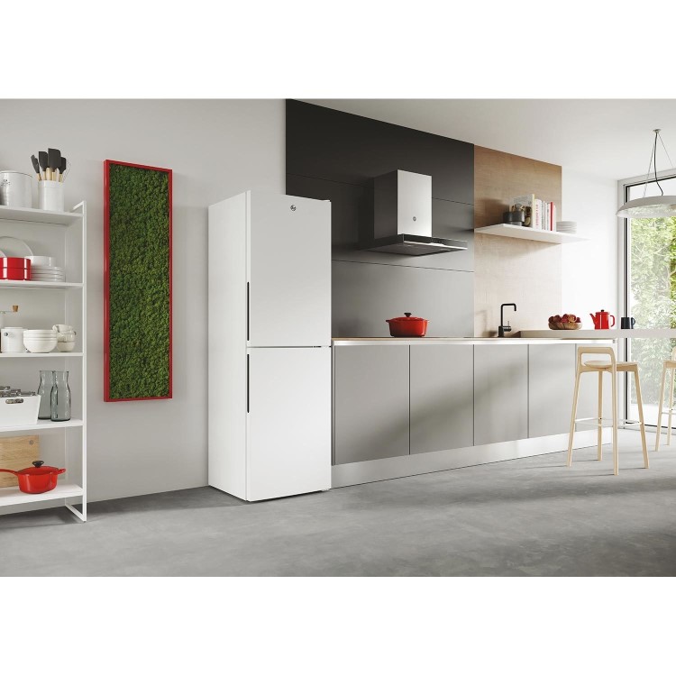 Refurbished Hoover HOCT3L517FWK Freestanding 252 Litre 50/50 Fridge Freezer White