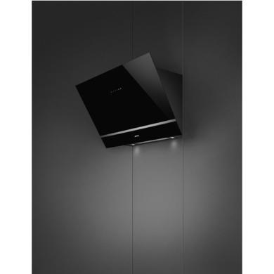 GRADE A1 - Smeg 80cm Angled Chimney Cooker Hood - Black