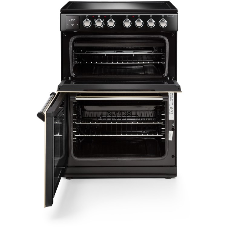 Refurbished Rangemaster Classic CLA60ECBLC 60cm Electric Cooker Black
