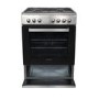 GRADE A2 - electriQ 60cm Dual Fuel Single Oven Cooker - Stainless Steel