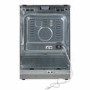 GRADE A2 - electriQ 60cm Dual Fuel Single Oven Cooker - Stainless Steel