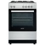 electriQ 60cm Dual Fuel Single Oven Cooker - Stainless Steel