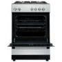 electriQ 60cm Dual Fuel Single Oven Cooker - Stainless Steel