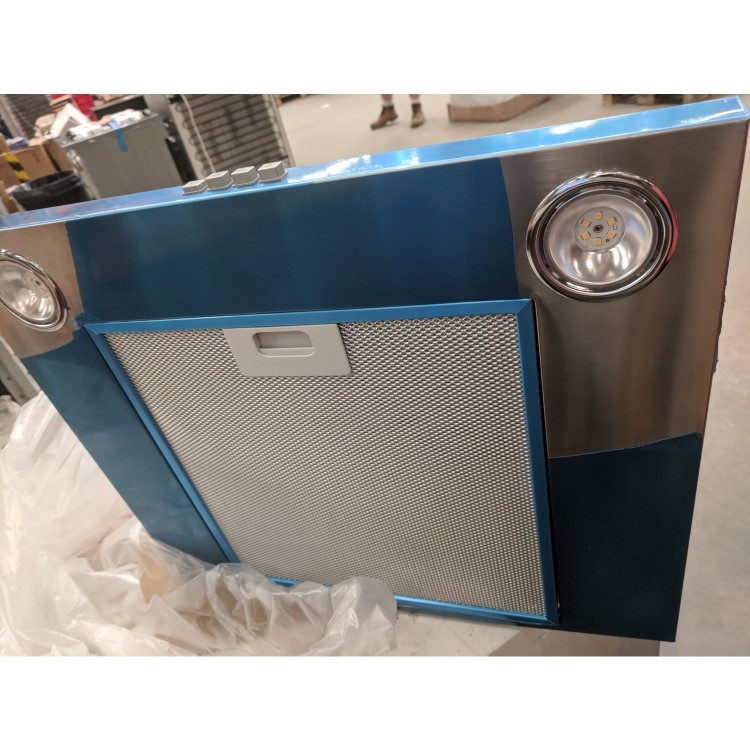 Refurbished Hotpoint PHFG64FLMX 60cm Flat Glass Chimney Cooker Hood Stainless Steel