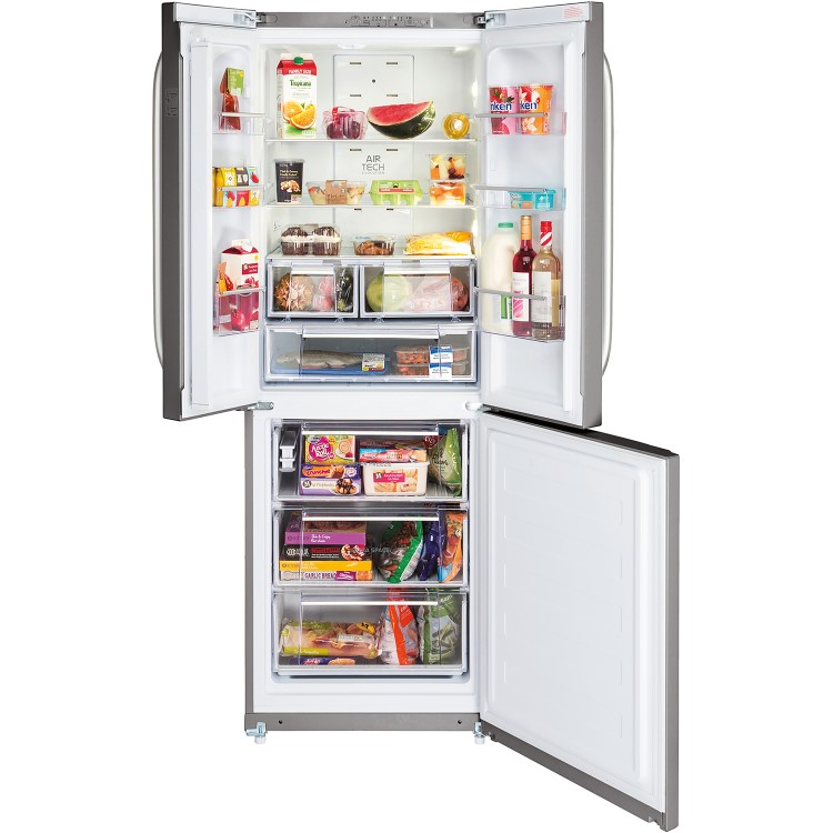 Refurbished Hotpoint FFU3DX1 446 Litre American Fridge Freezer Stainless Steel Look