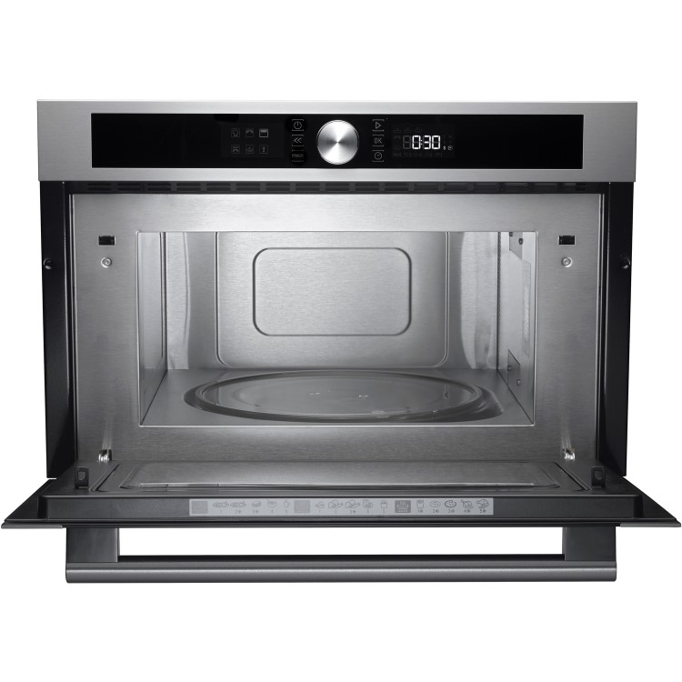 Hotpoint Built-In 1000W Microwave with Grill - Stainless Steel