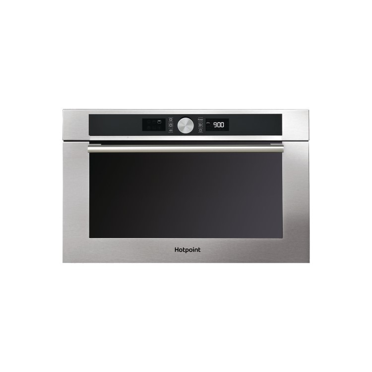 Hotpoint Built-In 1000W Microwave with Grill - Stainless Steel