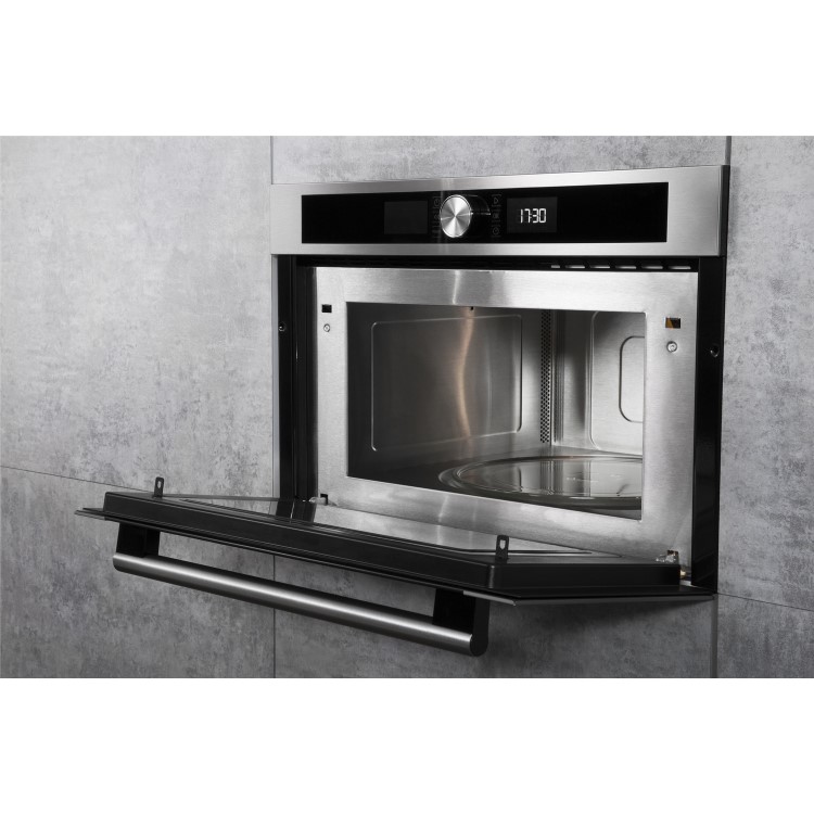 Hotpoint Built-In 1000W Microwave with Grill - Stainless Steel