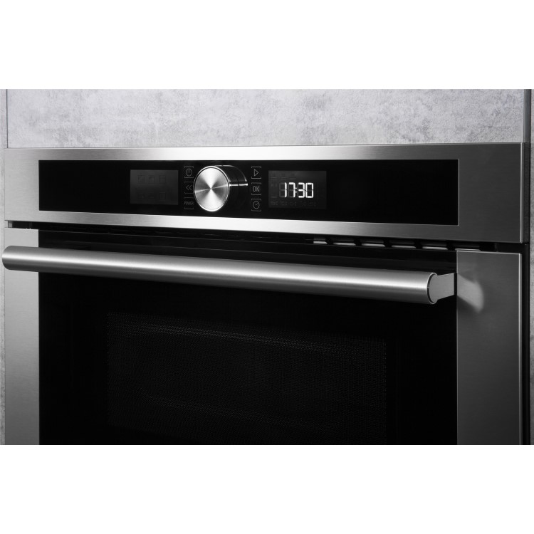 Hotpoint Built-In 1000W Microwave with Grill - Stainless Steel