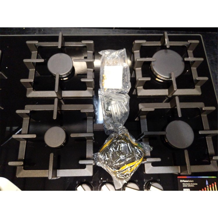 Refurbished Bosch PPS9A6B90 90cm 5 Burner Gas Hob with Wok Burner Black