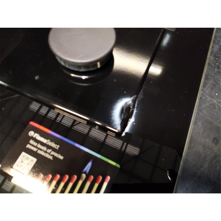 Refurbished Bosch PPS9A6B90 90cm 5 Burner Gas Hob with Wok Burner Black