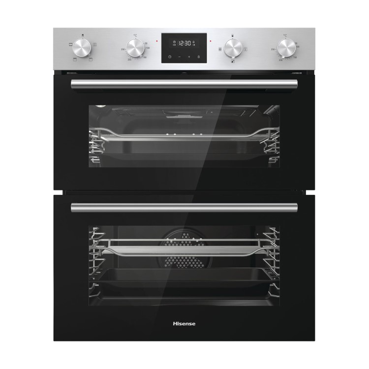 GRADE A3 - Hisense BID75211XUK Electric Built-under Double Oven with Enamel Coating - Stainless Steel