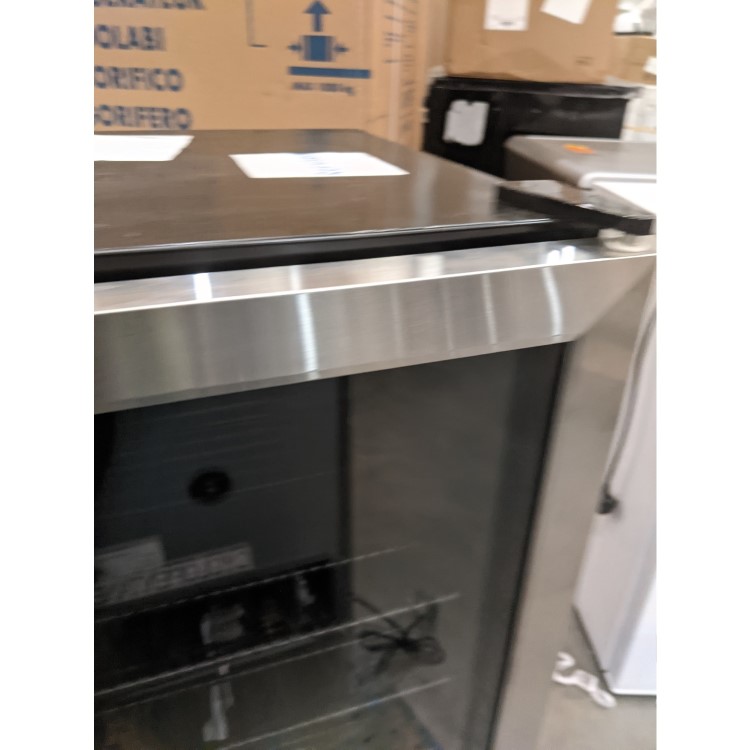 Refurbished electriQ eiQLDFSS Freestanding 98 Litre Drinks Fridge Stainless Steel