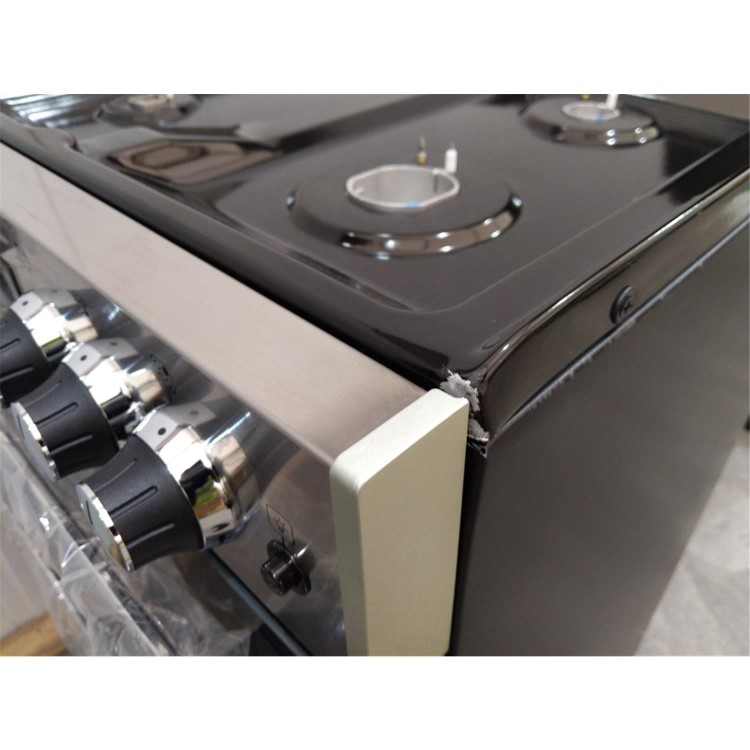 Refurbished Belling Cookcentre 60G 60cm Double Oven Gas Cooker Stainless Steel