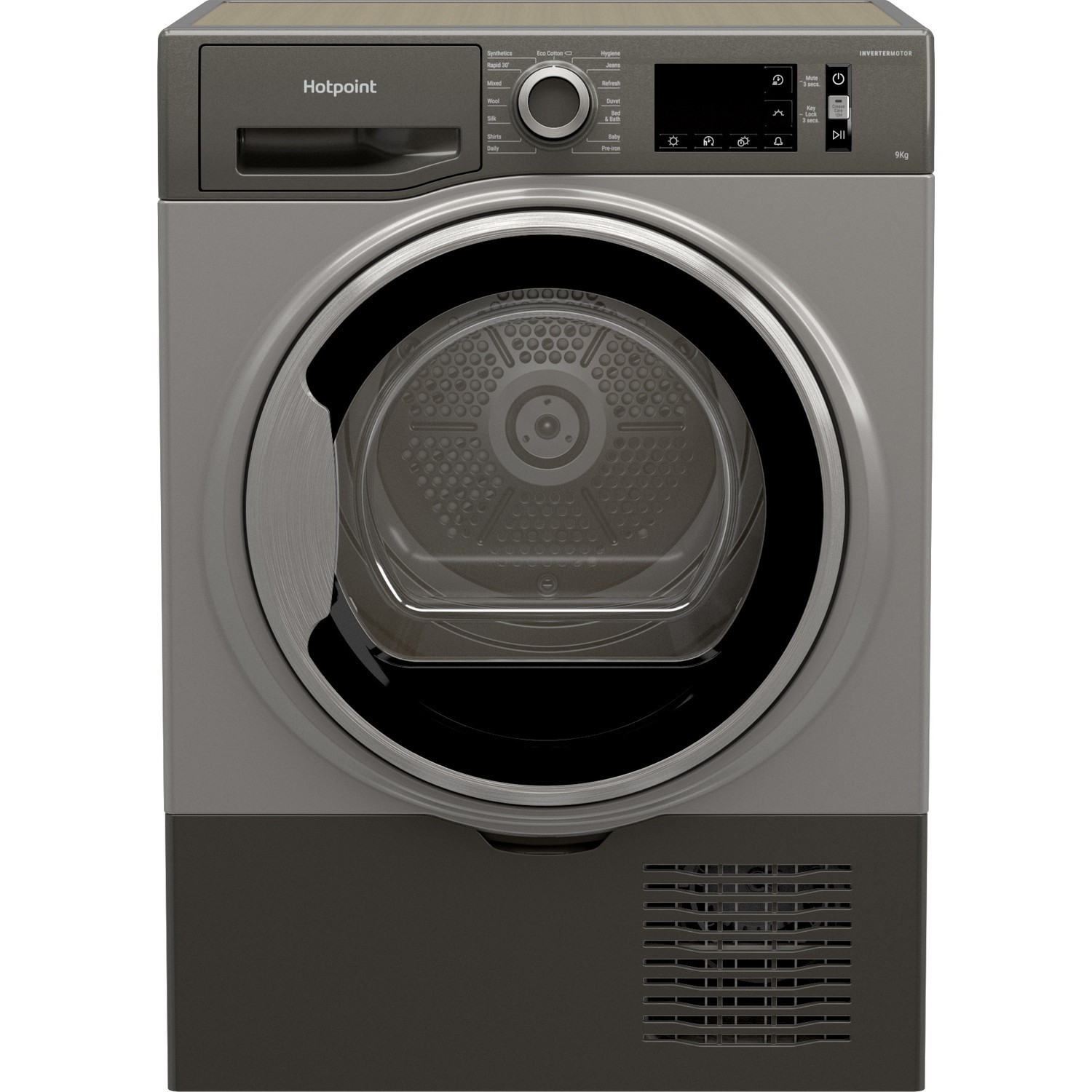 Hotpoint H3D91GSUK 9Kg Condenser Tumble Dryer - Graphite - B Rated