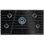 Refurbished AEG HVB95450IB 90cm 5 Burner Gas-on-Glass Hob Black