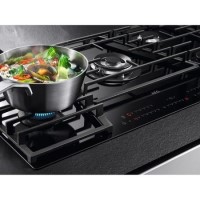 Refurbished AEG HVB95450IB 90cm 5 Burner Gas-on-Glass Hob with Touch Control Black