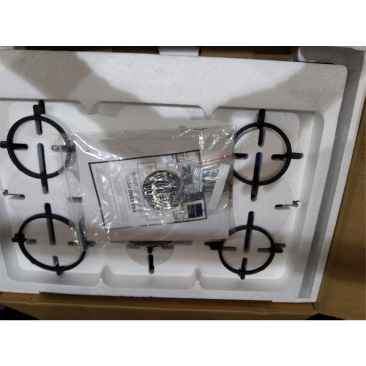 Refurbished Rangemaster RMB70HPNGFGL 70cm 5 Burner Black Glass Gas Hob with Wok Burner