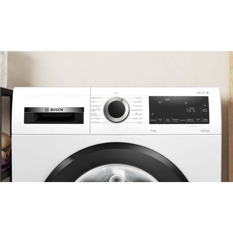Refurbished Bosch Series 6 WGG25402GB Freestanding 10KG 1400 Spin Washing Machine White