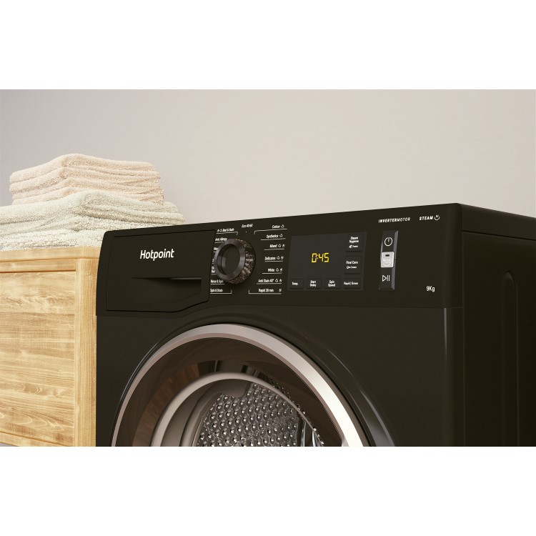 Hotpoint ActiveCare 9kg 1400rpm Washing Machine - Black