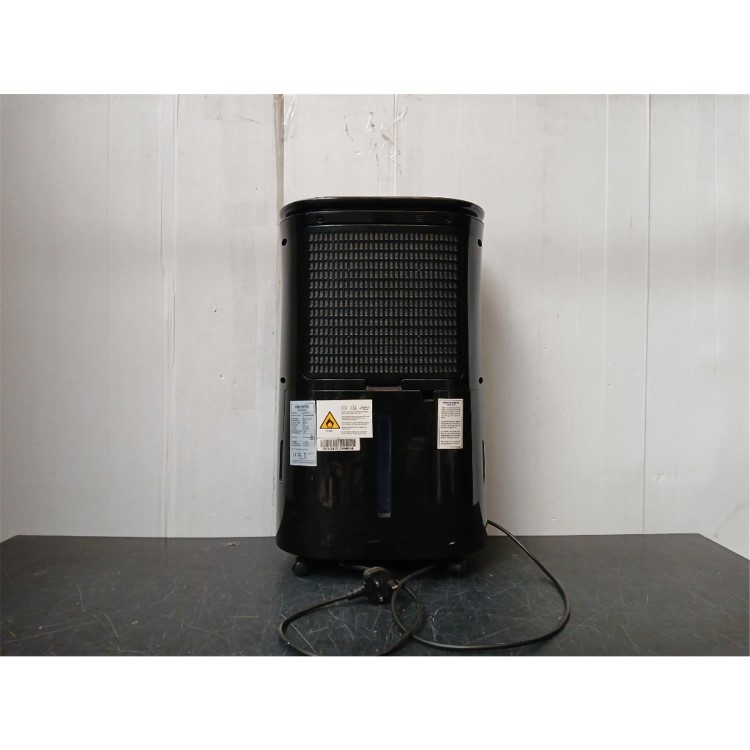 Refurbished electriQ 12L Low-Energy Quiet Laundry Dehumidifier and HEPA Air Purifier - Black