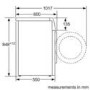 Refurbished Bosch Series 4 WAN282X2GB Freestanding 8KG 1400 Spin Washing Machine Silver
