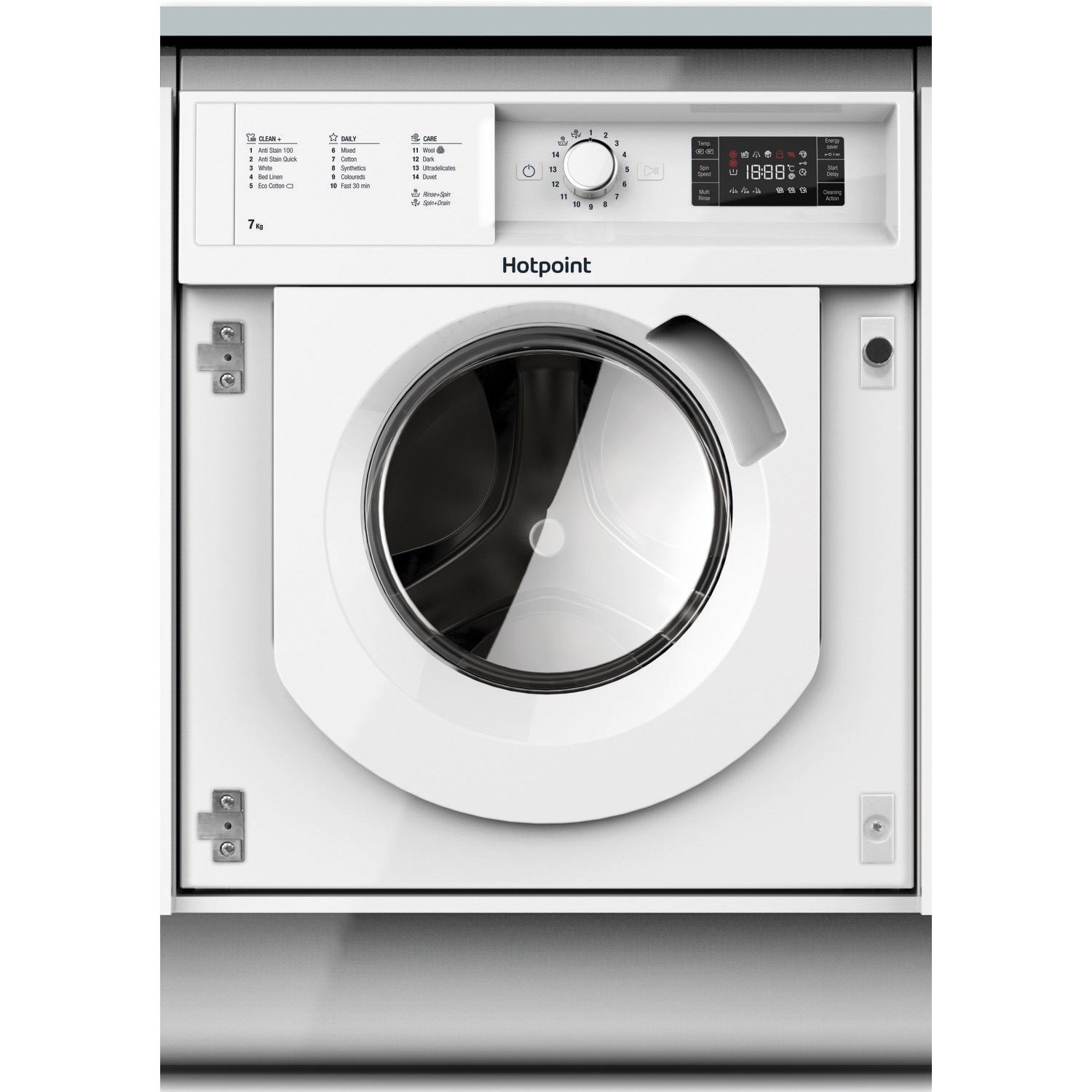 Hotpoint BIWMHG71483UKN Anti-stain 7kg 1400rpm Integrated Washing Machine