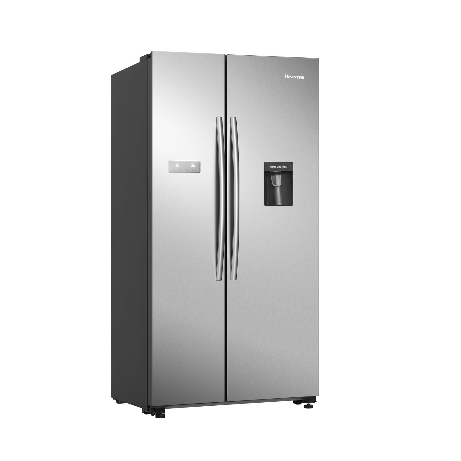 Silver Frigde Hisense 578 Litre Side-By-Side American Fridge Freezer -Silver ...