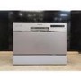 Refurbished electriQ EQDWTTS 6 Place Freestanding Table Top Dishwasher Silver