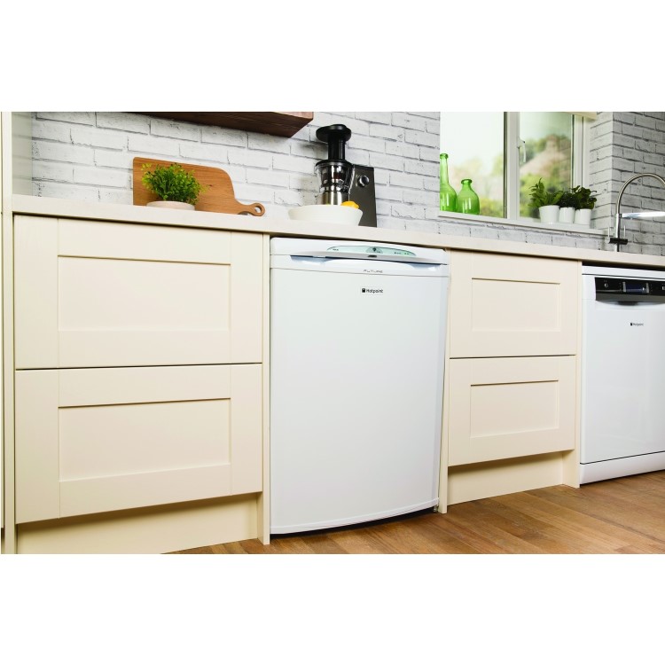 GRADE A1 - Hotpoint RZA36P1 Future 60cm Wide Freestanding Under Counter Freezer - Global White