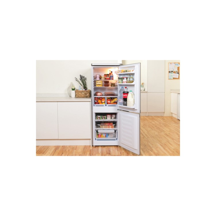 Indesit 208 Litre 60/40 Freestanding Fridge Freezer - Silver