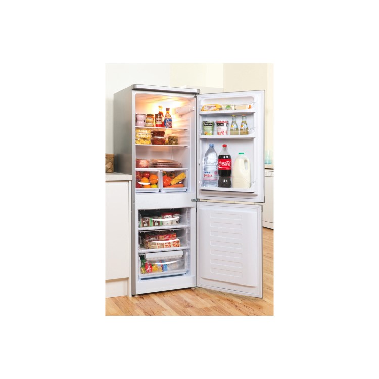 Indesit 208 Litre 60/40 Freestanding Fridge Freezer - Silver