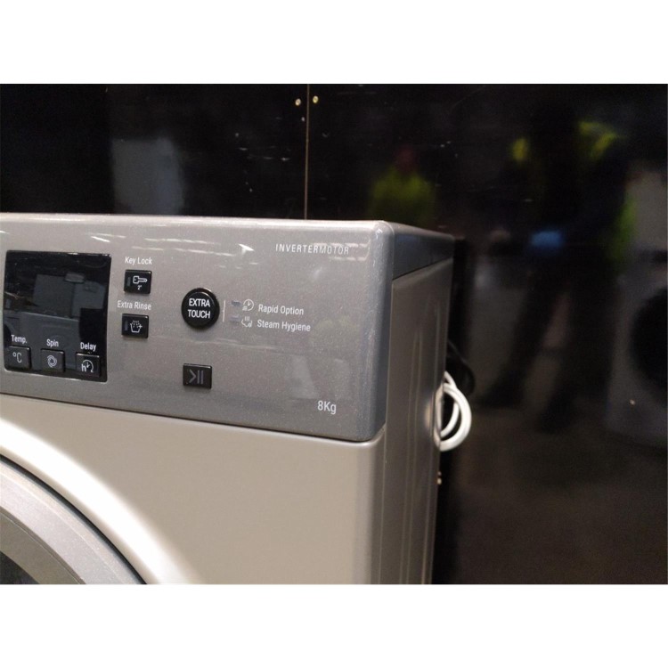 Refurbished Hotpoint Anti-stain NSWM864CGGUKN Freestanding 8KG 1600 Spin Washing Machine Graphite