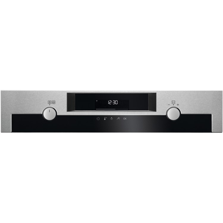 Refurbished AEG SteamBake BCE558070M 60cm Single Built In Electric Oven Stainless Steel