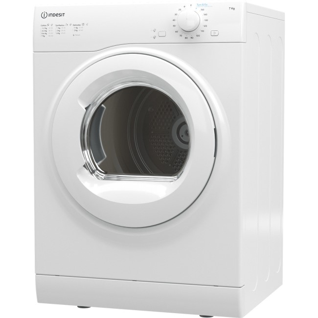 Indesit Turn&Go 8kg Vented Tumble Dryer - White