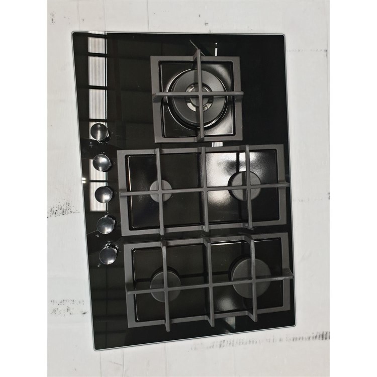 Refurbished Hoover HVG7W4BSB 74.5cm 5 Burner Gas Hob Black