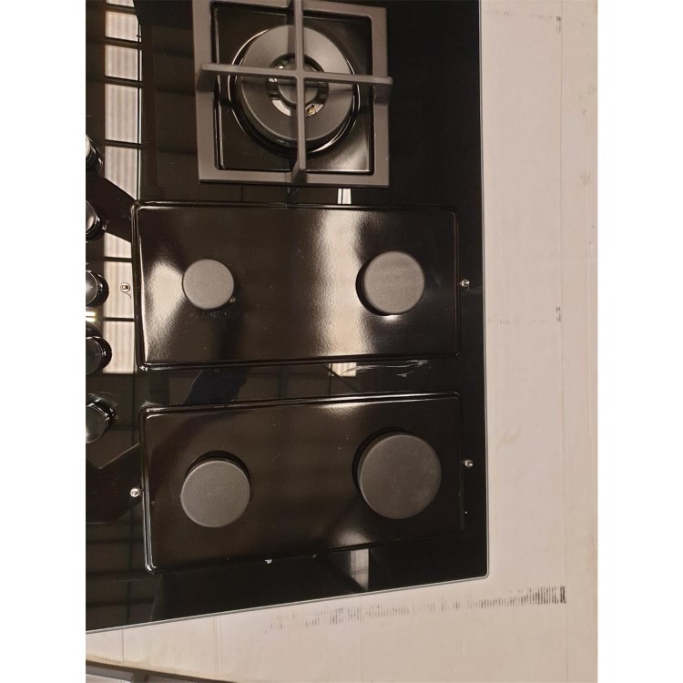Refurbished Hoover HVG7W4BSB 74.5cm 5 Burner Gas Hob Black