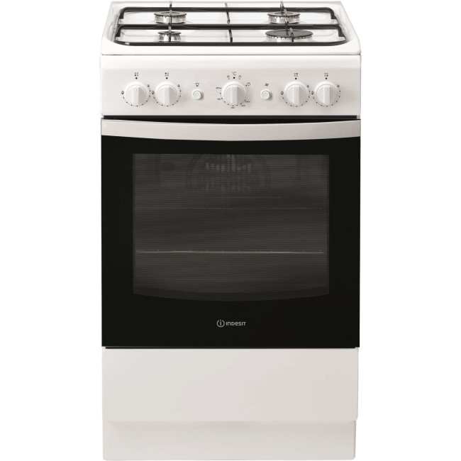 Refurbished Indesit IS5G1KMW 50cm Single Oven Gas Cooker White