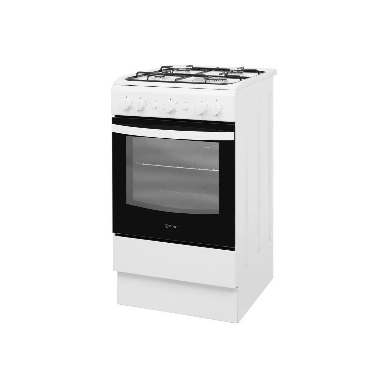 Indesit 50cm Single Oven Gas Cooker White IS5G1KMW Appliances Direct