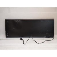 Refurbished electriq 1200W Smart Wall Mounted Designer Glass Heater with Towel Rails - Black